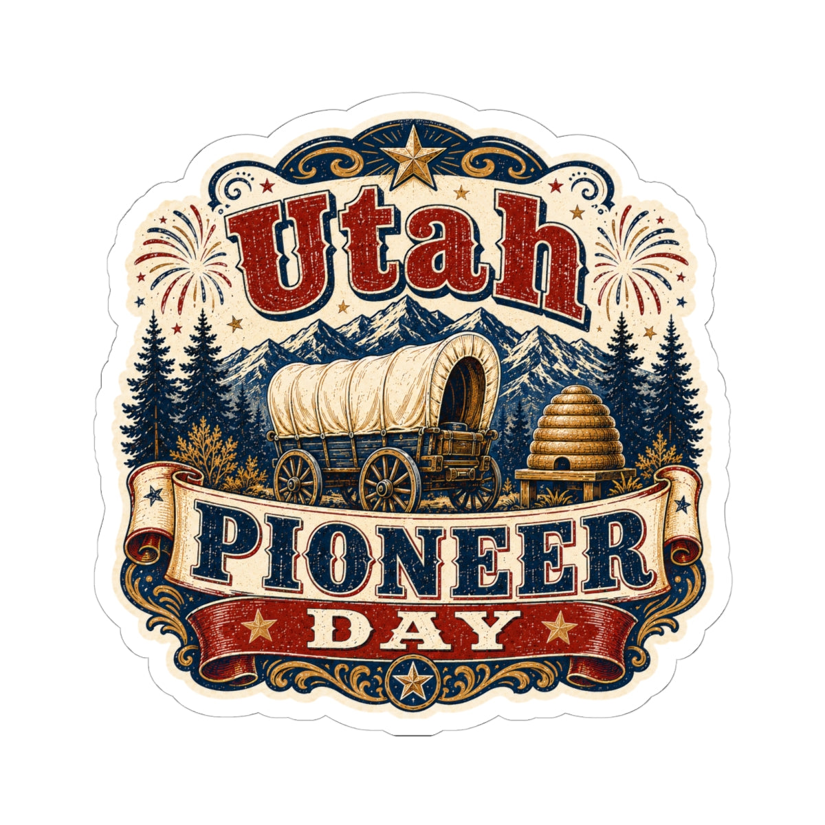 Utah Pioneer Day Sticker
