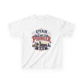 Utah Pioneer Day Kids T‑Shirt — Covered Wagon Retro Independence Celebration Tee