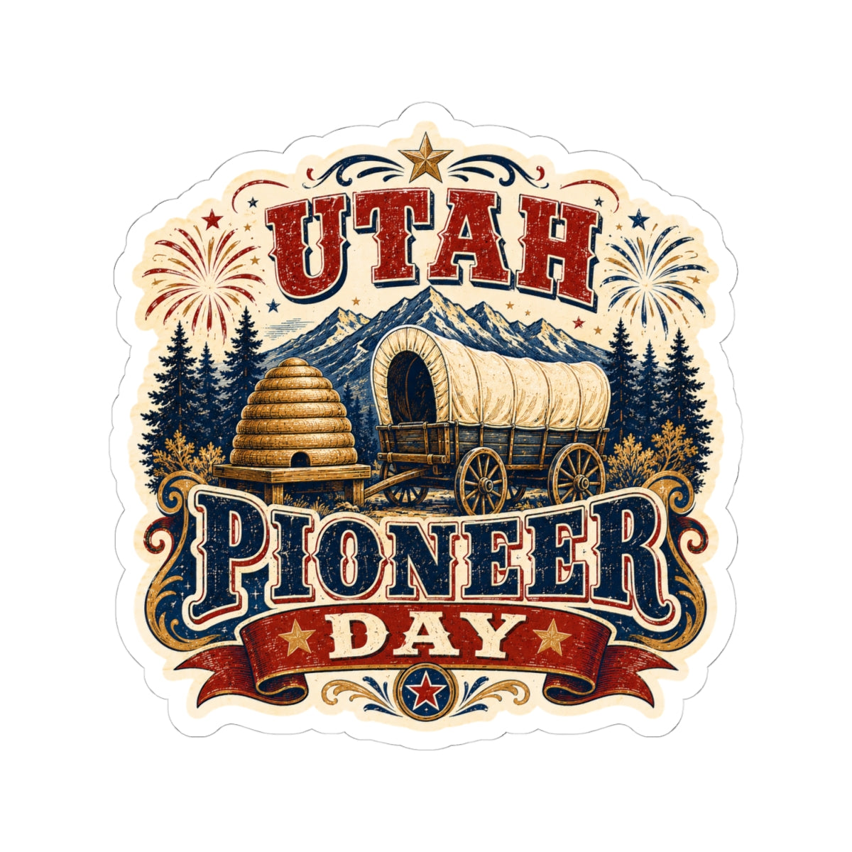Utah Pioneer Day Sticker