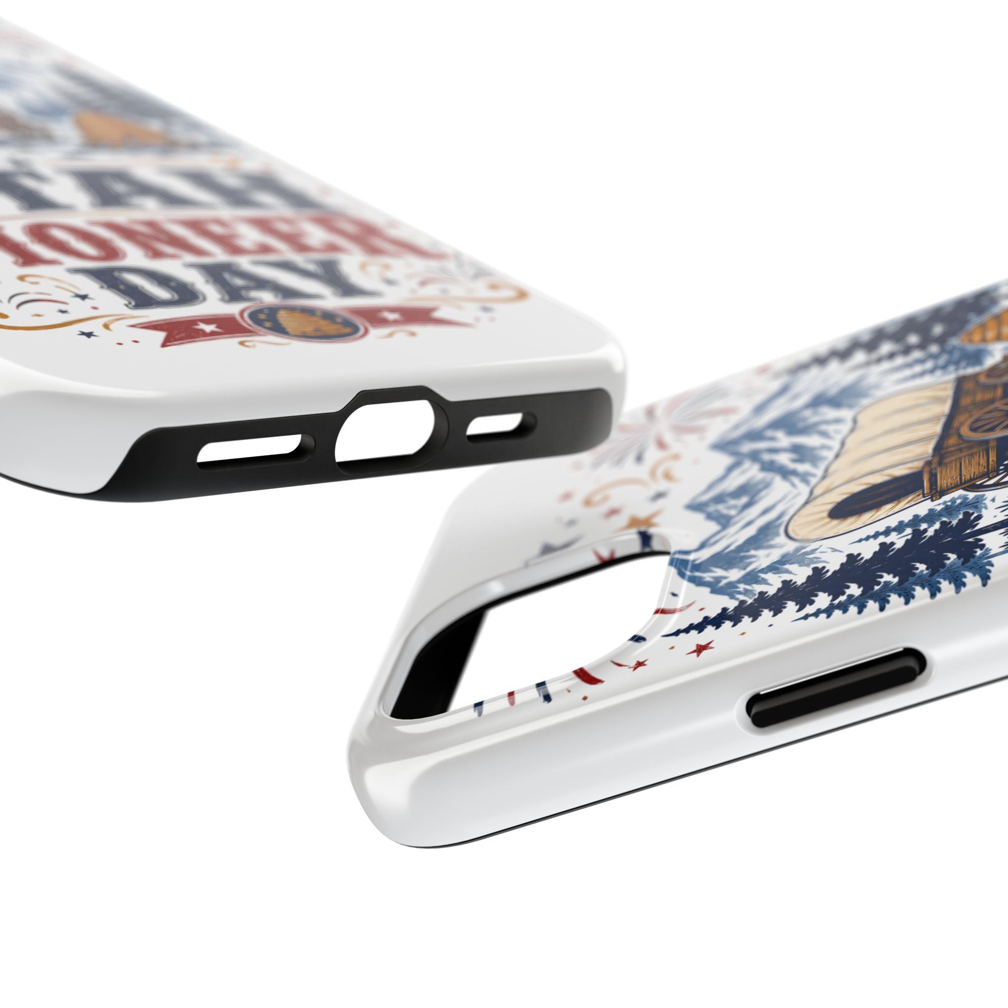 Utah Pioneer Day Tough Phone Case — Covered Wagon & Fireworks Design