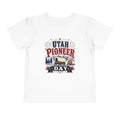 Utah Pioneer Day Toddler Tee — Kids Patriotic Wagon & Fireworks Shirt