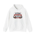 Utah Pioneer Day Hoodie – Vintage Mountain & Wagon Design, Est. 1847